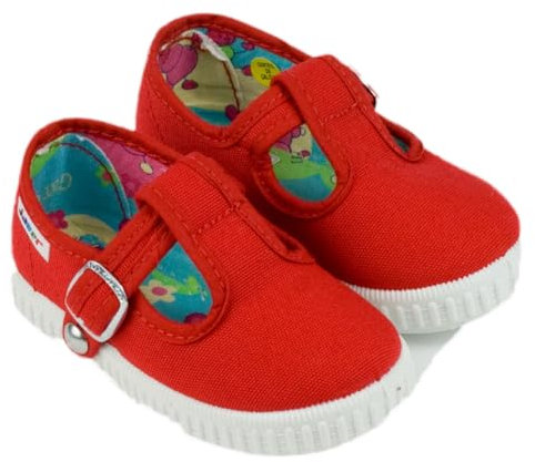 javer 61 - Sandalia Hebilla Lona Bebé niño Color: Rojo Talla: 20