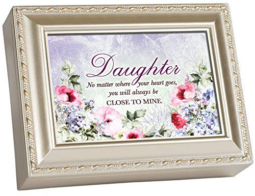 Cottage Garden Daughter Heart Close to Mine Champagner Schmuck-Spieluhr spielt You Light Up My Life