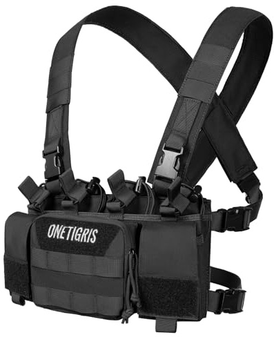 OneTigris Brust-Rig, MOLLE-Brust-Rigs, Taktische Brust-Rig-Beutel, Utility-Admin-Tasche, IFAK medizinischer Organizer