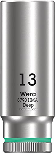 Wera 05004535001 8790 HMB Deep Socket, Turquoise, 13.0 mm