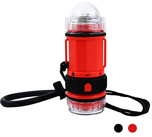 Trafield Leistungsstarkes Tauchlicht, wasserdichte Taschenlampen, Taucher-Taschenlampe, hohe Lumen, LED-Taschenlampe für Tauchen und Outdoor-Aktivitäten (Orange)