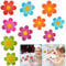 PERFETSELL 10 Pcs Pegatinas Antideslizante Bañera Bebe, Ducha Antideslizante Pegatinas, Adhesivos Bañera Antideslizantes, Pegatinas Bañera En Forma de Flores para Baño, Ducha, Escaleras para Niños
