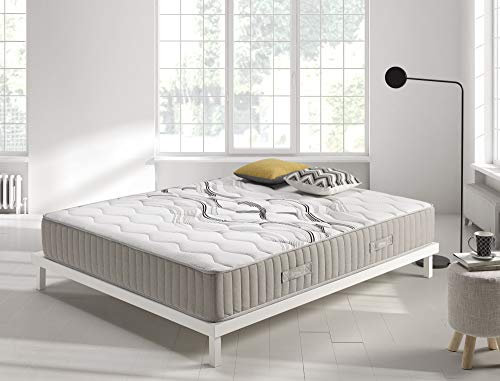 SIMPUR Relax MATRATZE 140x200 cm VISCO Spring | Höhe +/- 26 cm | Taschenfedersystem | Viscosoft HR-Schaum mit hoher Dichte | Innovatives Mehrschichtsystem | Komfort Multizone