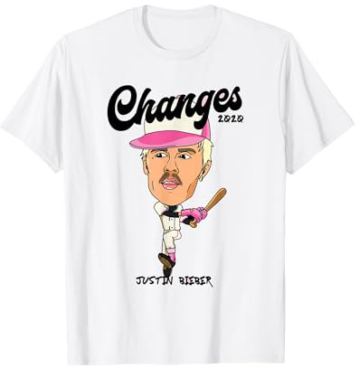 Justin Bieber Official Changes Baseball White T-Shirt