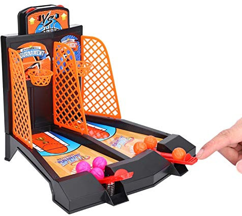 Drfeify Finger-Basketball-Spiel, Intelligenzspielzeug Tischspiel Desktop-Basketballspielzeug-Set-Geschenk Playing Accessories für Erwachsenen Kinder Familienspa?