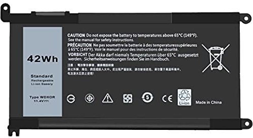WDX0R WDXOR Batterie pour Dell Latitude 3180 3480 3580 3189 3379 Inspiron 15 5565 5567 5568 5578 5579 5584 7560 7570 7573 7579 7580 7569 5368 5378 5379 7368 7378 7460 5765 5767 5770 Vostro 5468 5568