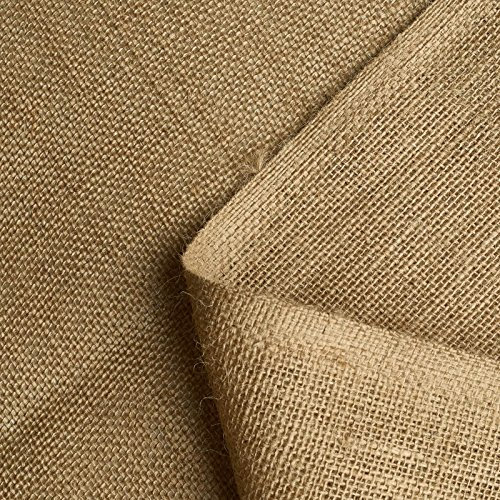 Jordi - Jute Dekostoff/Naturjute Sackleinen - feste Webkante, 100% Naturfasern - Mittelalter, LARP, Deko (per 5 Meter)