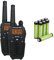 Stabo Elektronik Freecomm 700 PMR-Funksysteme schwarz & Amazon Basics AAA-Batterien, wiederaufladbar, vorgeladen, 8 Stück (Aussehen kann variieren)