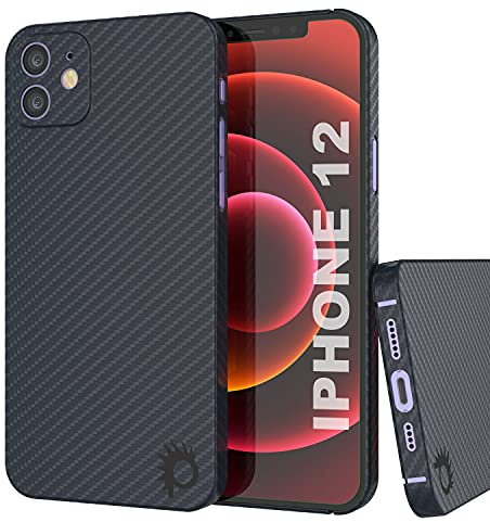 Punkcase AramidShield Schutzhülle für iPhone 12 (15,5 cm) aus Karbonfaser, ultradünne und leichte KevlarHülle aus 100 % echter AramidShieldFaser | militärischer Schutz für Ihr iPhone 12 (15,5 cm)