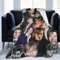 YINGD Leonardo Schauspieler Dicaprio Decke, ultraweich, leicht, Flanell-Fleece, Überwurf, Decken, warme Klimaanlage, Decke für Couch, Sofa, Bett, 150 cm x 125 cm