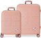 Pepe Jeans Set Valigia Carina Rosa 55/70 cm ABS Rigido Chiusura TSA Integrata 116L 7,54 kg 4 Doppie Ruote Bagaglio a Mano