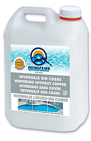 Mugar- Invernador en Garrafas de 5 litros Sin Cobre- Adecuado para Todo Tipo de Piscinas- Invernador Quimicamp sin Cobre