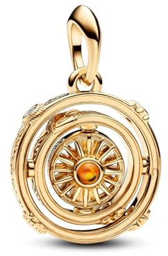 Feitery Christmas Drehendes Astrolabe Charms Kompatibilität für Pandora Armband Bead Charm für Damen Weihnachtszeit