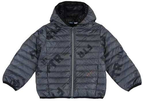 Chicco Children and Boy's Caldo Giubbino con Cappuccio Warm Jacket with Hood, BLU Stampato, 7A