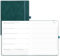POPRUN Kalender 2025 Buchkalender A4 Notizbuch (Aug.2024-Dez.2025), ca. A4 (26,5 x 21,5 cm), Terminplaner, Wochenplaner 2025 Softcover mit PU-Leder, Zertifiziertem Papier - Petrolgrün