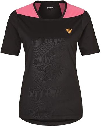 Ziener Damen NADELIA Funktions-Shirt - Fahrrad|Outdoor|Fitness|Sport - atmungsaktiv,schnelltrocknend,Kurzarm, Black, 40