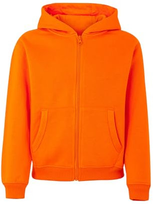 Mukua Byron Kids, felpa con cappuccio e cerniera, colore arancione, taglia 12/14