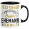Bester Ehemann Geschenk Tasse Mit Abstand Bester Ehemann Der Welt Hochzeitstag Jahrestag Geschenkidee Valentinstag Ehemänner (Schwarz)