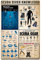 FJQWKLF Metallschilder „Scuba Diver Knowledge“, Dive Club, Wanddekoration, Tauchausrüstung, Handsignale, Infografik-Poster für Zuhause, Zimmer, Sammlung, Blechschilder, 20,3 x 30,5 cm
