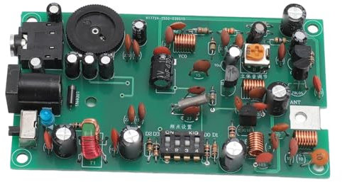 FM Radio Transmitter Module, DIY FM Radio Kit with Stereo Modulator and Antenna, for Soldering Learning, for Wireless Headphones