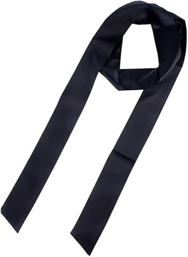 Tangseajiao Schwarzer Satinbandgürtel, langer Schärpengürtel, Hochzeitskleid, Braut-Taillengürtel, Robe-Gürtel, Ersatzgürtel für besondere Anlässe, Zubehör für Frauen, Mädchen, Damengürtel, Schwarz, 1
