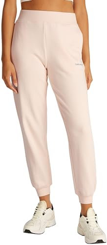Calvin Klein Donna Pantaloni da Jogging Monologo con Elastico, Rosa (Silver Peony), S