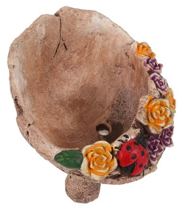 SUPVOX Fioriera Rustica in Cemento Vintage Vaso Creativo Dal Design Poroso Per Bonsai E Piante