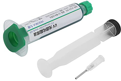 Haosie Tinta de Máscara de Soldadura PCB Verde | Resistencia de Soldadura UV, Curado Rápido, Tinta Pasta, Con Aguja de Empuje