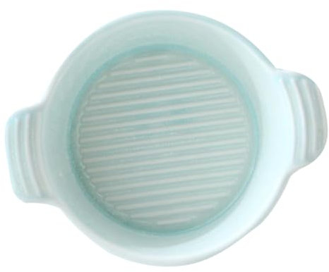 SHOWERORO Keramische Backschüssel Mit Doppelgriff Geeignet Für Mikrowelle Und Ofen Zum Backen Von Kuchen Und Aufläufen Stilvolles Grünes Design Für Heimische Küche