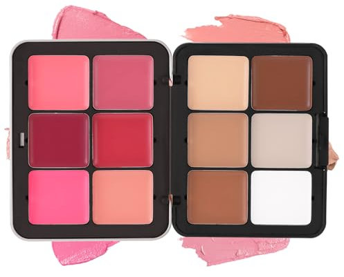 Horuili® Palette Correttore, 12 Colori Palette Trucco a Copertura Totale, Palette Correttore Impermeabile, Palette di Fard, Palette Fard Correttore a Lunga Durata