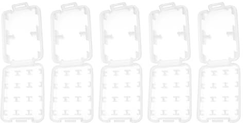 SG Store 5PCS SD TF Memory Card Case 57.7x43x8.4mm 8-Slot Waterproof Hard Protector Holder Storage Box for 2x SD Cards And 6x TF Memory Cards Accommodate