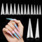 Sibba 504 Pcs Stiletto Nail Tips Acrylic Nails Long Clear False Nails XL False Nails Tips Soft Traceless Half Cover Tapered Square for Nail Extension Nail Art Home DIY Nail Salon 10 Sizes
