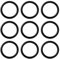 The Lord of the Tools Lot de 100 joints toriques en caoutchouc EPDM pour tuyau d'arrosage 17 x 22,2 x 2,6 mm