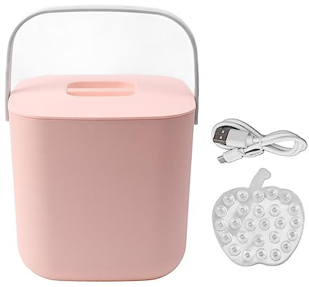 QANYEGN Mini Dishwasher, Portable Countertop Dishwasher, Compact Dishwasher for Home Kitchen Dorm Apartment RV Use (Pink)