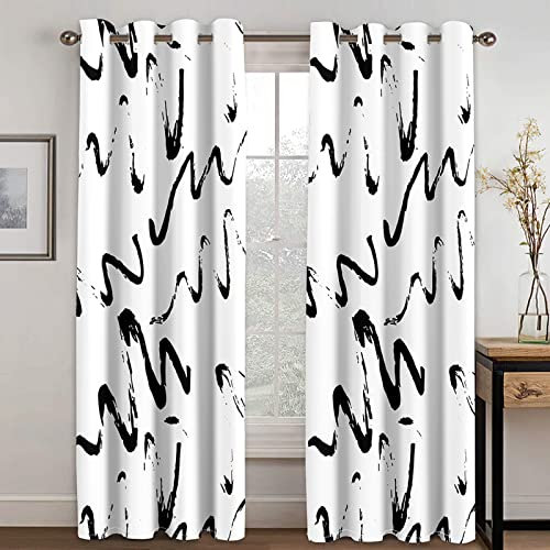Blackout Curtains Insulated Eyelet Drapes for Bedroom Living Room Window Treatments Set of 2 Panels