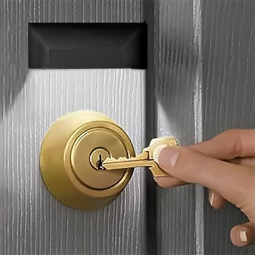 Lámpara de luz infrarroja con sensor automático, detector de movimiento, 4 LED, se pega en cualquier lugar, funciona con pilas, color negro