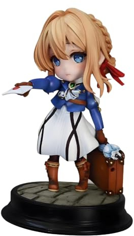 YLEAFUN Anime Violet Evergarden Figurine Violet Evergarden Look Up Figurine PVC Table debout Statue Décoration Cadeau