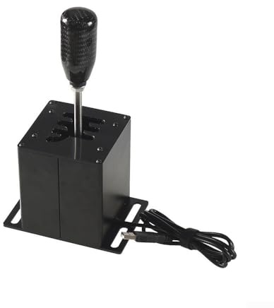 SMZhomeone PC-USB-Gaming-Handbremse mit Metallkonstruktion, kompaktes 13 x 9 x 11 cm Design für Logitech G29/G27/G25/G920 für Thrustmaster T300RS/GT Lenkräder (6-Gang)