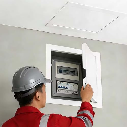 Recessed Aluminum Access Doors, Meter Box, Fuse Cover Square Inspection Door Metal Panel for Drywall Walls & Ceilings, Fire Rated(8x12in/20x30cm)