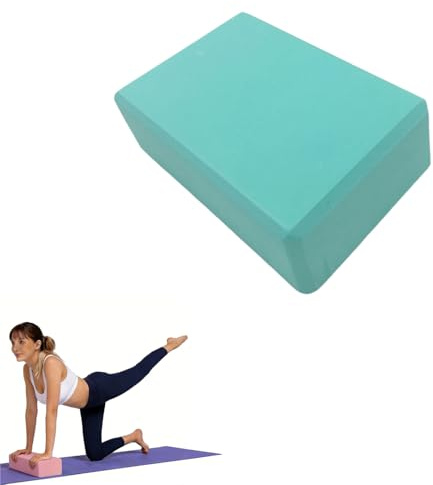 FOUTP Yoga Blöcke aus EVA Schaumstoff Rutschfeste Oberfläche mit Abgeschrägten Kanten Yoga Block Set für Pilates Meditation Fitness Stabilität und Balance