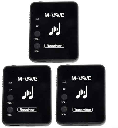 Auricolare wireless ricaricabile inEar Monitor con 2 trasmettitore e ricevitore 4G, accoppiamento veloce, design compatto e stereo disponibile (1 tran 2 ricevitori)