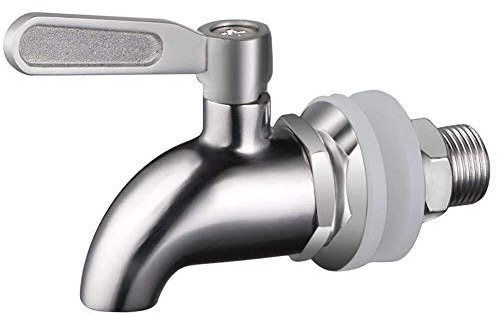 Vicloon - Grifo de barril, 12 mm, dispensador de bebidas, grifo para barril de cerveza, grifo para vino - de acero inoxidable y tamaño