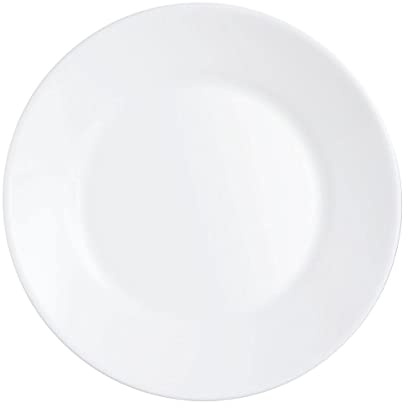 Arcoroc Set de 6 platos llanos Restaurant de vidrio opal 23,5 cm | Blanco, Vidrio opal, formato redondo, acabado brillo, 23,5 cm, 6 piezas, apilable, apto para microondas, fácil de limpiar