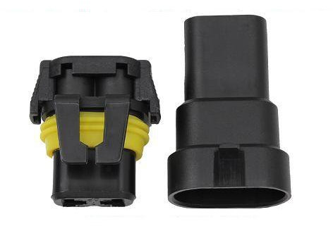 KFZ PKW LKW Stecker bis 20A Set 2-polig Steckverbindung für 1,5-2,0mm² Kabel