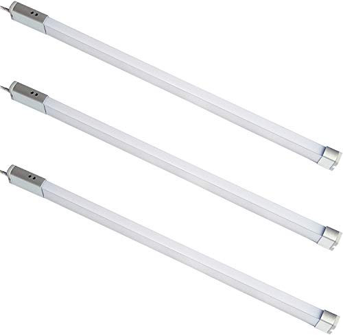 3 Pack | 600mm LED Drawer Strip Light Kit | AUTO ON/Off PIR Sensor | Natural White Diffused Lighting | Kitchen Cupboard Open Door Timer Lamp | Automatic Movement Detector