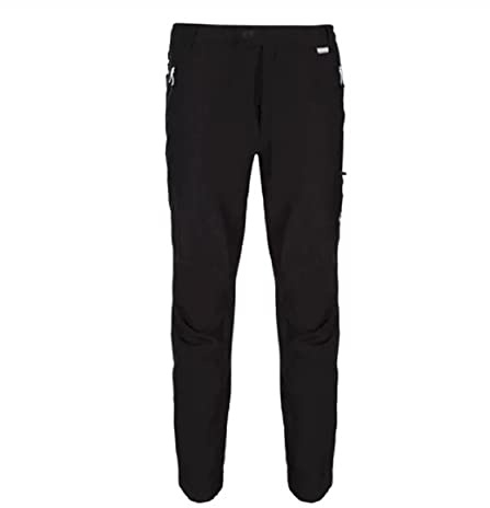 Regatta Herren Highton Water Repellent Multi Pocket Active Hiking Trousers, Black, 34W 32L EU