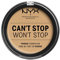 NYX Professional Makeup Can't Stop Won't Stop Full Coverage Powder Foundation, Mattes Finish, Glanzkontrolle, Langanhaltend, Vegane Formel, Farbton:True Beige