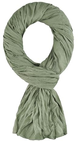 ALLEE DU FOULARD Schal für Damen und Herren, Leichte Stola - 100% Baumwolle – Größe 200 x 110 cm - Über 40 Unifarben – Premium-Schal - flexibel und komfortabel