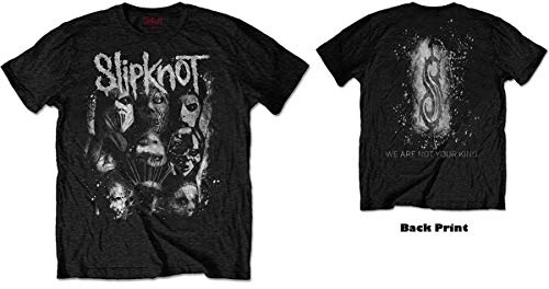 T-Shirt # L Unisex Black # Wanyk White Splatter