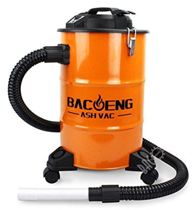 BACOENG Ash Vacuum Cleaner with Double Stage Filtration System, 20L, 1200W, Ash Vac